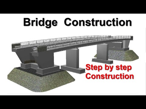Bridge construction work