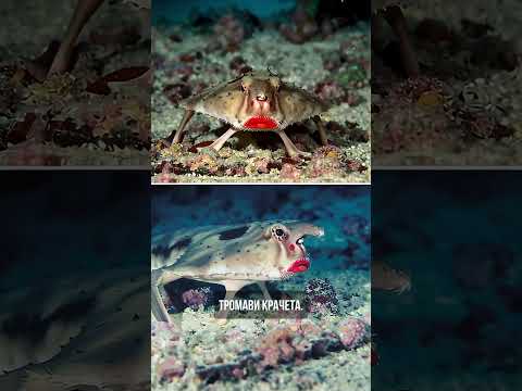 Защо това животно носи ярко червило 💄 - Red lipped Batfish