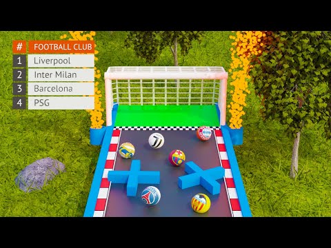 Marble Race Football Clubs Tournament - 16 Best Football Teams