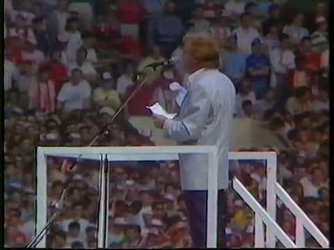 ABIDE WITH ME-SUNG BY GERRY MARSDEN -PRE 1989 CUP FINAL-EVERTON FC V LIVERPOOL FC