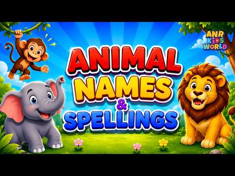 Animal Names Song for Kids | Learn Wild Animals | Fun Safari Adventure video thumbnail