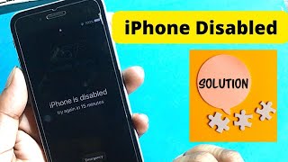 iPhone Disable Solution || how to fix iPhone disabled connect to iTunes fix by 3utools