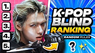 🥇 Rank K-pop Songs WITHOUT Knowing What’s Next! [Random Rules] 🎮  ANSWER - KPOP QUIZ 💥