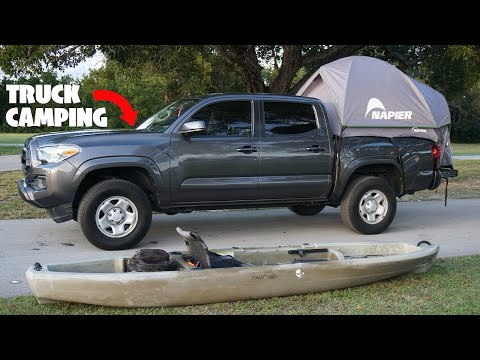 Solo Truck Camping and Fishing | Napier Backroadz Truck Tent Review