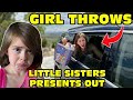 Girl Temper Tantrum Throws Little Sister S Birthday Presents Out Car Window Original