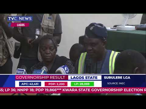 Lagos Governorship Election: Announcement of Ikorodu LGA Result