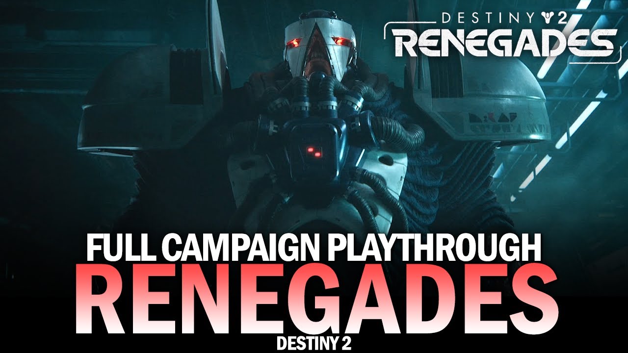 Renegades Full Campaign Playthrough (Legendary Solo) - All Quests, Dialogue & Cutscenes [Destiny 2]