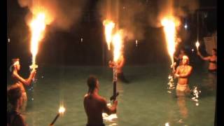 preview picture of video 'Fire Show 2012 al Cala Gonone Beach Village'