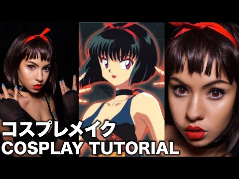 YURA (INUYASHA) COSPLAY MAKEUP TUTORIAL - 逆さ髪の結羅コスプレメイク (犬夜叉) + RAINBOW Circle Lenses TTDeye