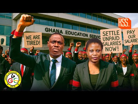 This Is Sad!! 2022 Trained Teachers Protest At GES Over 10-Month Unpaid Salaries.