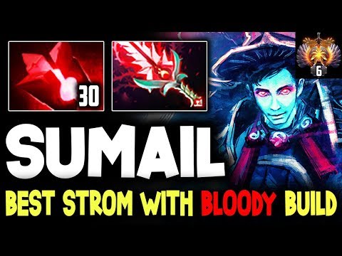 Sumail Strom Spirit - Best Strom With Bloody Build Road To Top 1 Dota 2