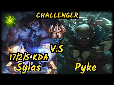 FNC.A MagiFelix (SYLAS) vs PYKE - 17/2/5 KDA MID CHALLENGER GAMEPLAY - EUW