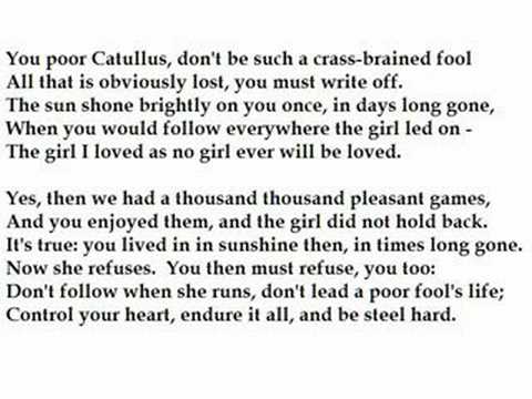 "Carmen VIII" by Gaius Valerius Catullus (read by Tom O'Bedlam)