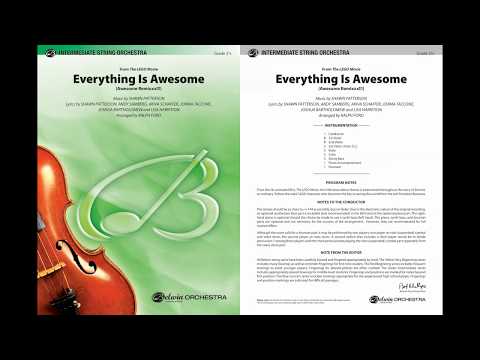 Everything Is Awesome (from The LEGO® Movie), arr. Ralph Ford — Score & Sound