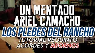 UN MENTADO ARIEL CAMACHO - Los Plebes del Rancho - Tutorial - Requinto - Adornos - Guitarra