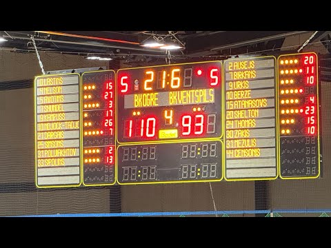 Bk Ogre un Bk Ventspils 17.01.26 Spēle