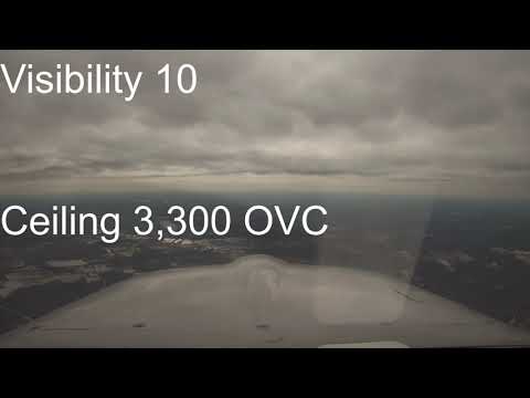 Practice Landing a Mooney and Turning around for clouds