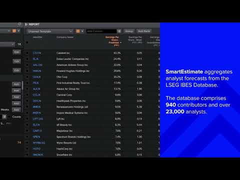 Supercharge with Workspace: StarMine Earnings and Predicted surprise