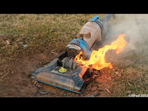 Bissell PowerForce Helix Turbo Rewind Vacuum Destruction