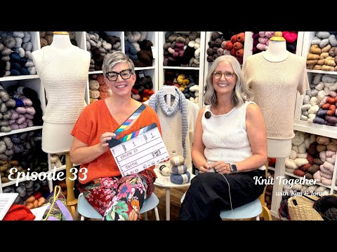 Episode 33: A short sleeve top, 2 shawls, a cable cardigan, and of course, lots of new cast ons!