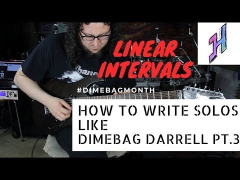 How to write solos like dime Part 3: Linear Intervalls