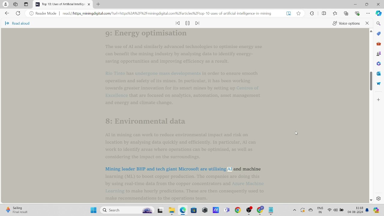 Top 10 Uses of Artificial Intelligence in Mining