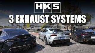 SOUND CLIPS - COMPARE - HKS A90 SUPRA HI POWER VS SUPER TURBO