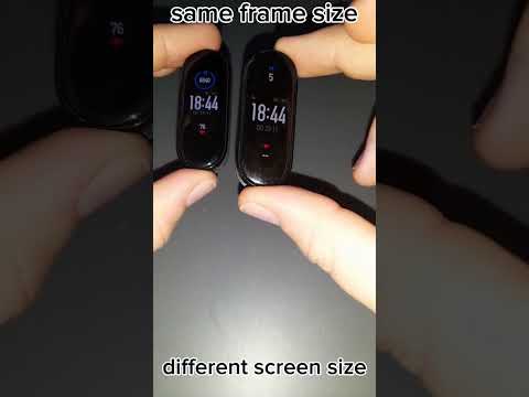 mi band 5 vs mi band 6 size test #miband #xiaomi #miband6 #miband5 #miband2 #wallpaper #glitch #test