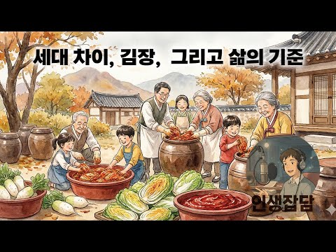 세대 차이, 김장, 그리고 삶의 기준