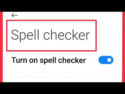 How To Turn On/Off Spell Checker In Keyboard || Redmi 10t pro