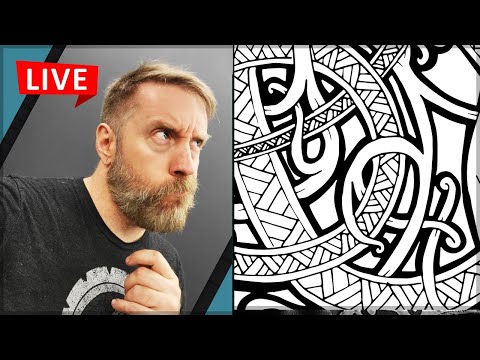 🔴LIVE - Drawing Viking Knotwork and Working on Random Projects