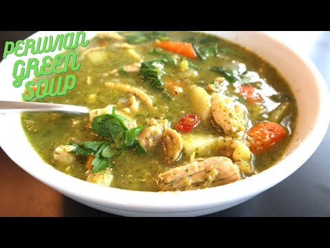Peruvian Green Chicken Soup [Aguadito de Pollo]