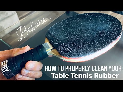 How to Properly Clean Table Tennis Rubber 🏓