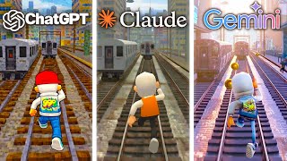 ChatGPT vs Claude vs Gemini Make Subway Surfers From Scratch