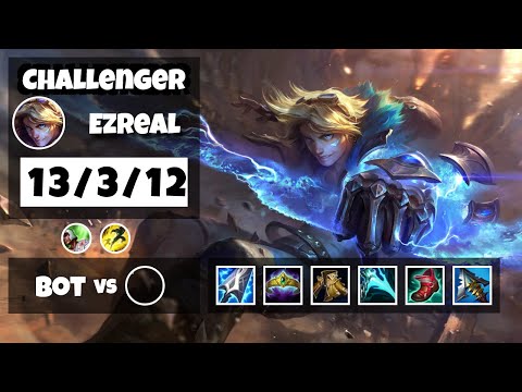 Ezreal Gameplay Challenger Replay S11 - 11.24 Bot Lane (13/3/12) - KOREAN