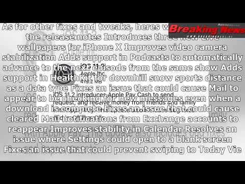 Ios 11.2 is out for iphone, ipad, and ipod touch