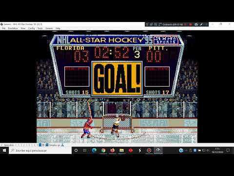 NHL All-Star Hockey 95 - Sega Genesis - BizHawk - test Windows 10
