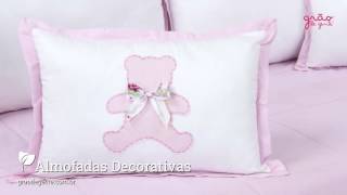 Quarto para Bebê Sweet Bear Rosa | Ref: 48355