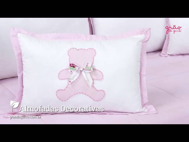 Quarto para Bebê Sweet Bear Rosa | Ref: 48355