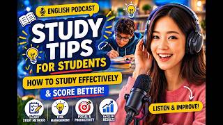 Study Tips for Students | How to Study Effectively & Score Better (English Podcast)
