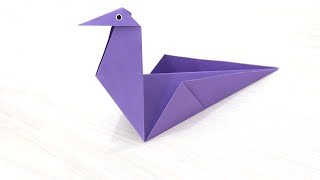 How to Make Origami Bowing Bird - Paper Bird Origami