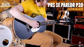 Video thumbnail for No Talking...Just Tones | PRS SE Parlor P20 - Satin Black Top by Peach Guitars