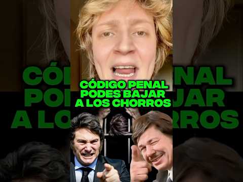 WITH THE NEW CRIMINAL CODE YOU CAN TAKE DOWN THE THIEVES #milei #javiermilei
