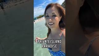 The Water Really Looks This Good #nofilter #cruisetips #privateisland
