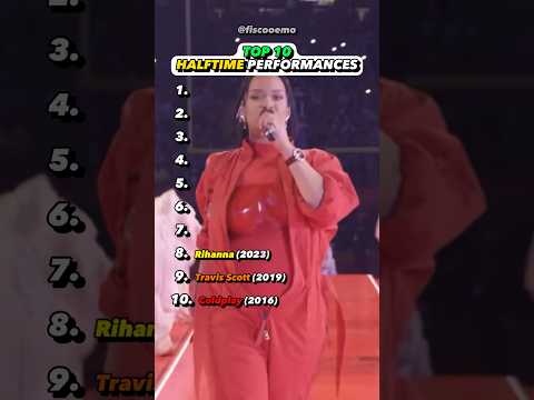 TOP 10 Superbowl Halftime shows #superbowl #halftimeshow #top10 #performance #review