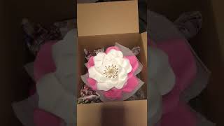 How to package and ship giant paper flowers