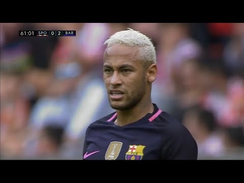 Neymar Vs Sporting Gijon (A) La Liga 16-17 | HD 1080i