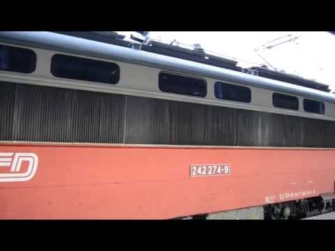 Chod regulace lokomotivy 242 při odjezdu, Břeclav