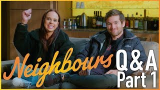 Bonnie Anderson (Beatrix) &amp; Ben Hall (Ned) - Neighbours Q&amp;A Part 1