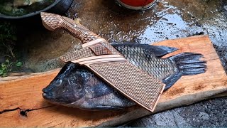 Download lagu Pemanfa'atan bahan limbah, membuat golok cincang dari bahan per daun truk mp3